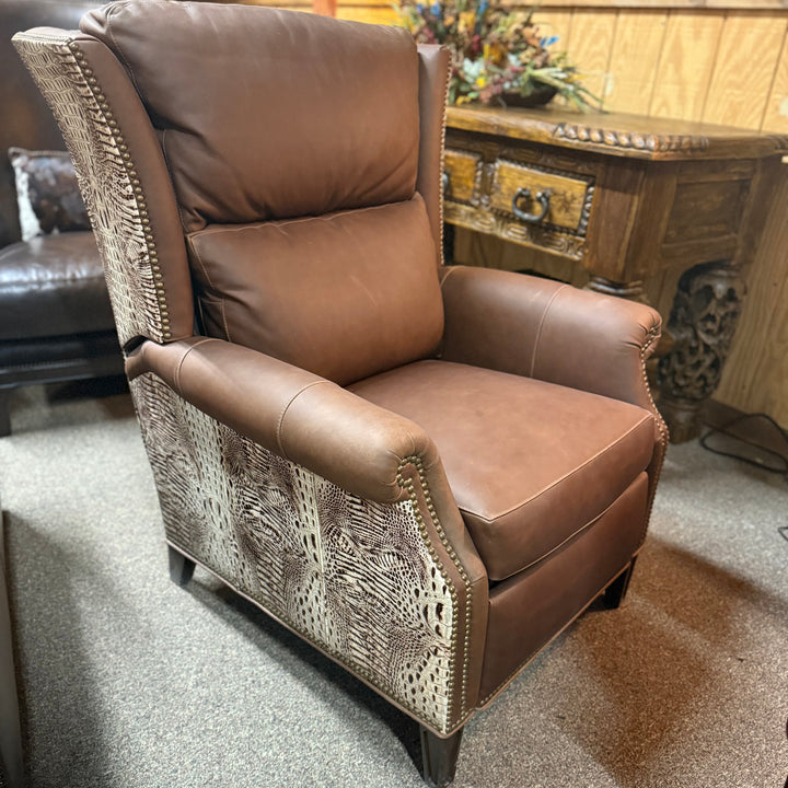 Chaparral Brown Leather Recliner