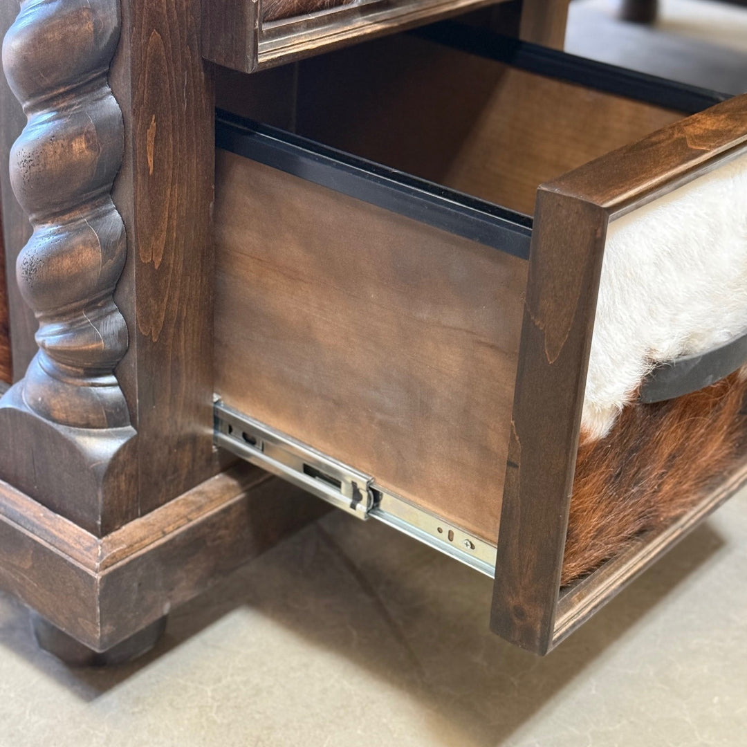 Del Rio Cowhide Office Desk