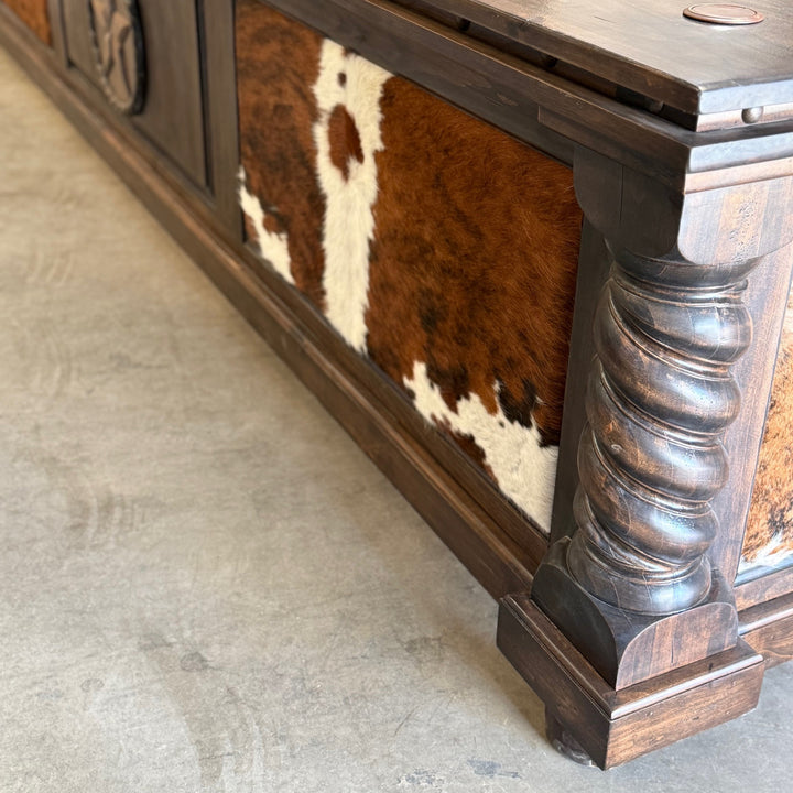Del Rio Cowhide Office Desk