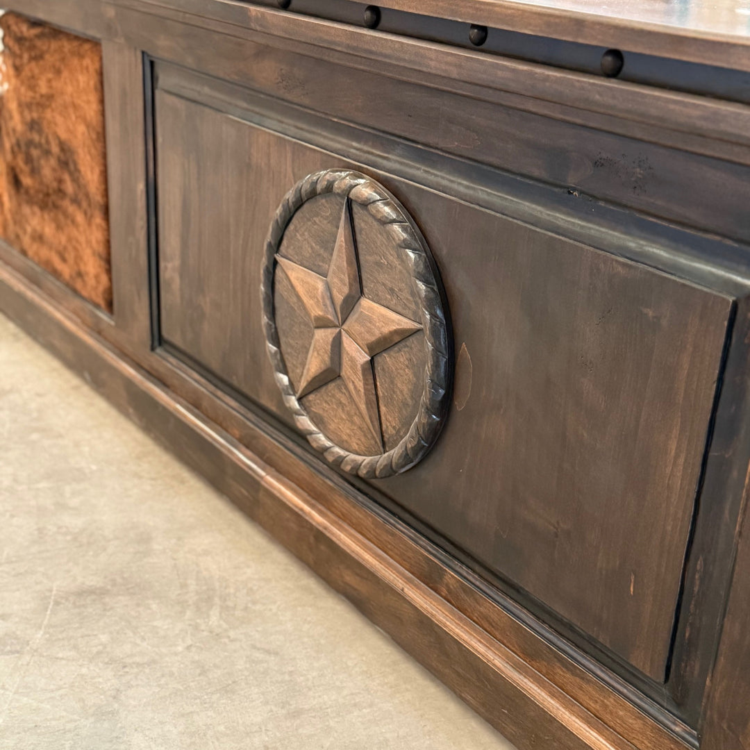 Del Rio Cowhide Office Desk