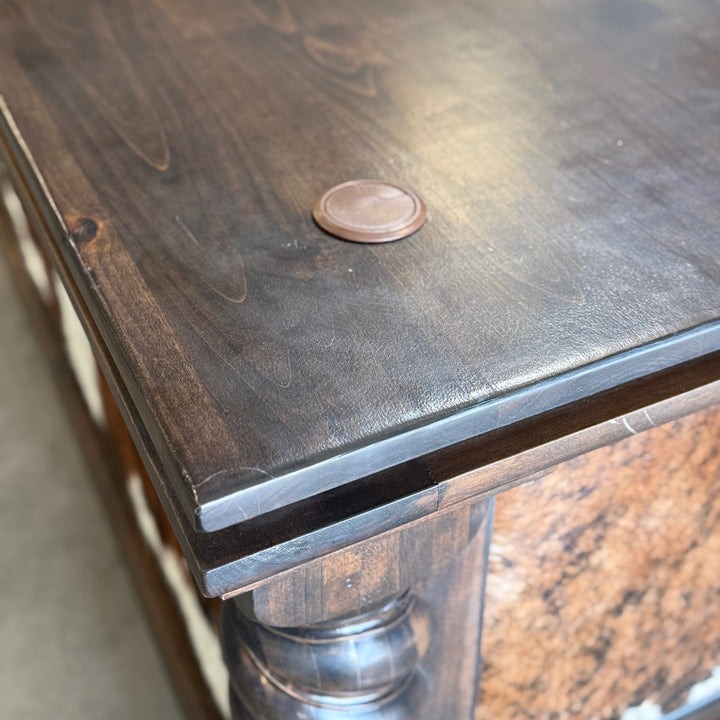 Del Rio Cowhide Office Desk