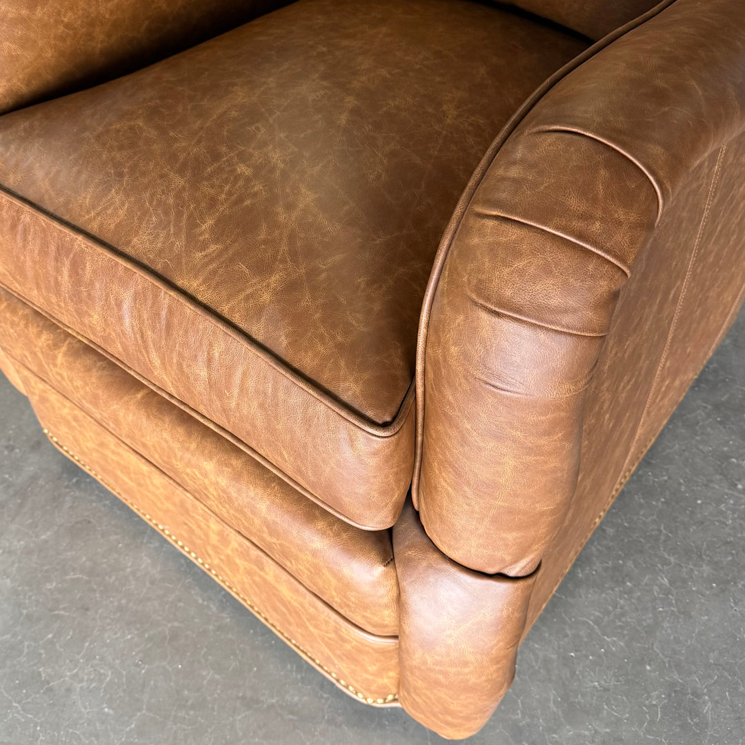 Whitney Leather Swivel Chair