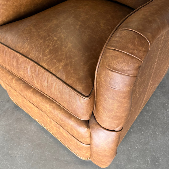 Whitney Leather Swivel Chair