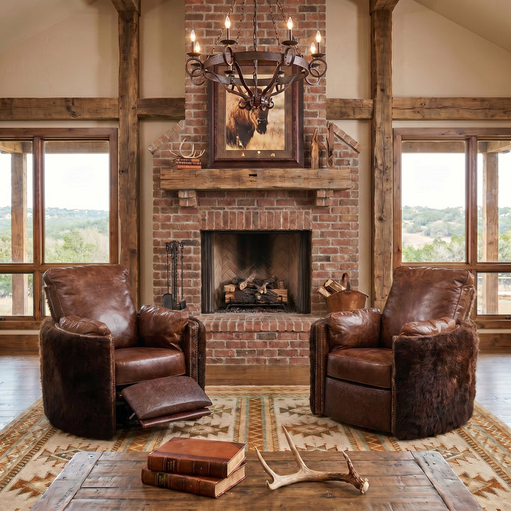 Dark Rum Buffalo Snug Recliner