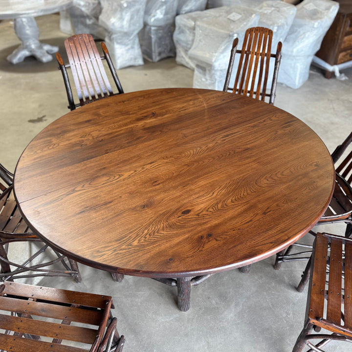 Hickory Extension Dining Table and Chairs