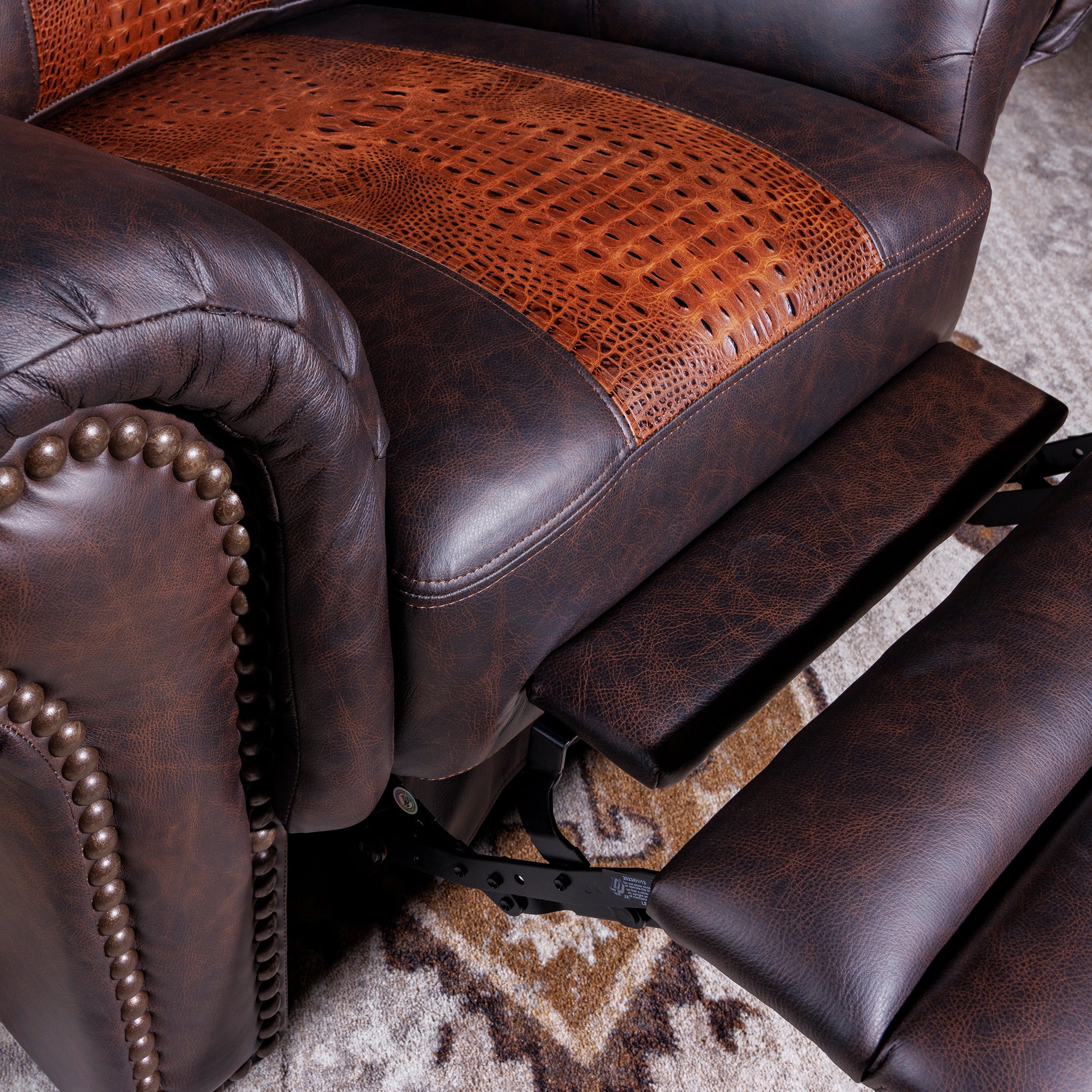 El Patron Western Leather Recliner | Western Gator Recliners – Hat