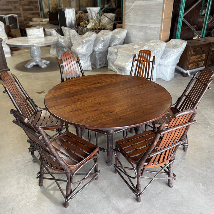 Hickory Extension Dining Table and Chairs