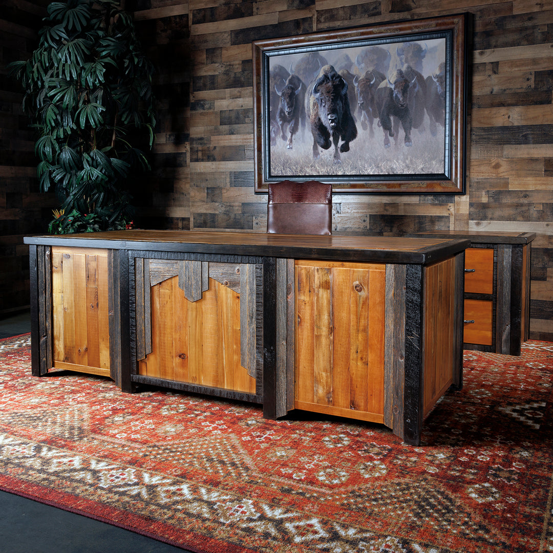 Reclaimed Wood Executive Desk Ultimate Executive CEO Desk Reclaimed