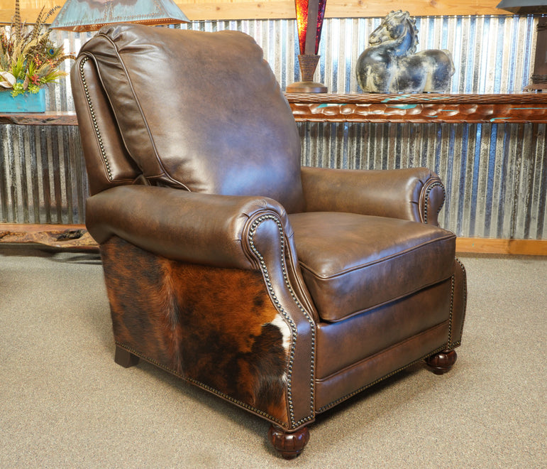 Jordan Leather Recliner with Cowhide