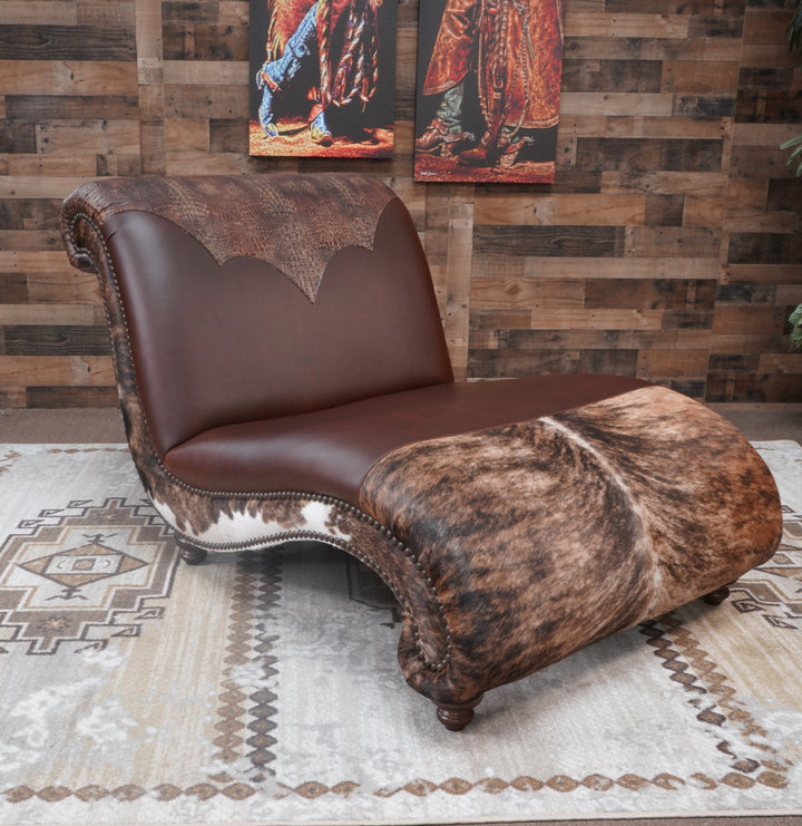 Heritage Leather Chaise II