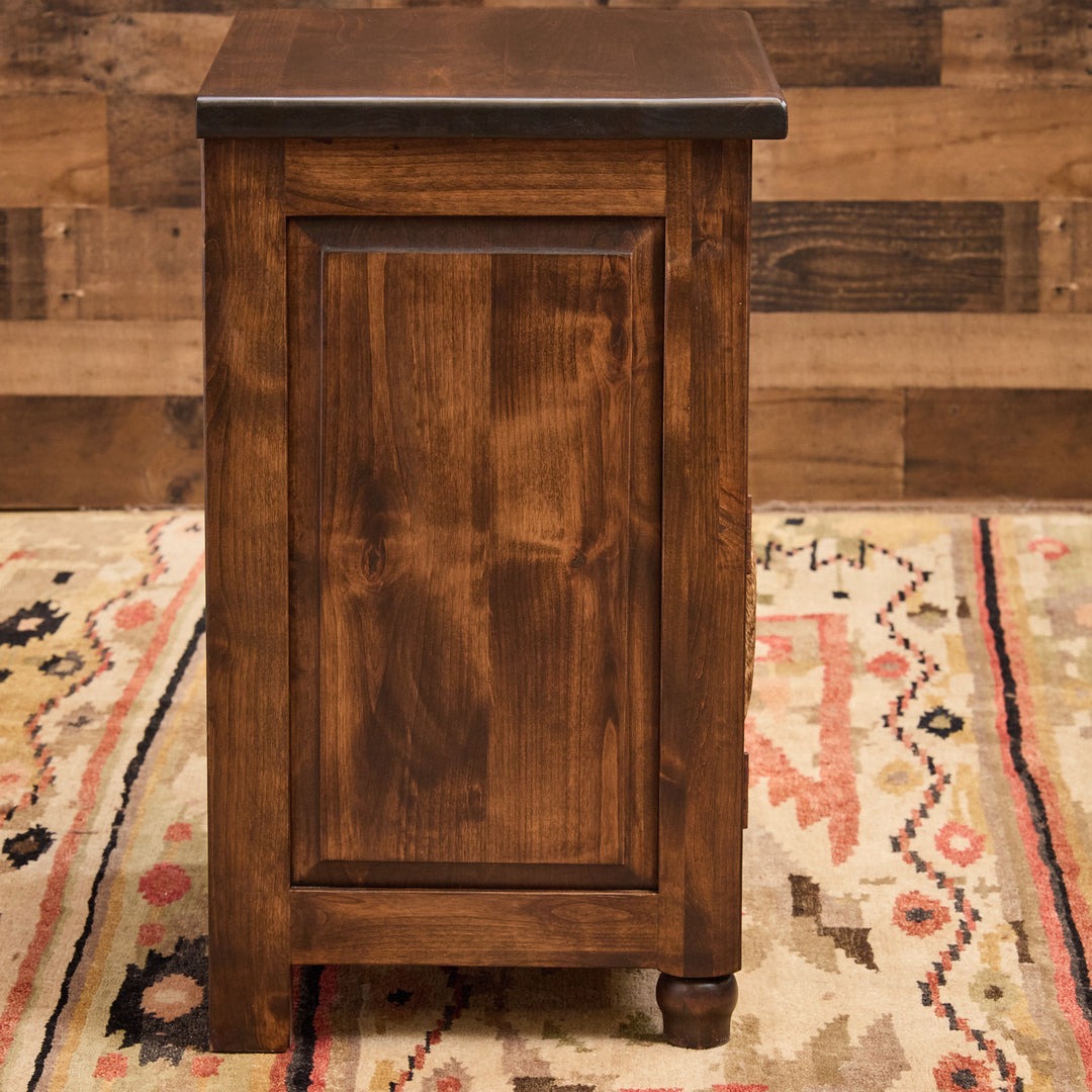 Arden Western Cowhide Bed