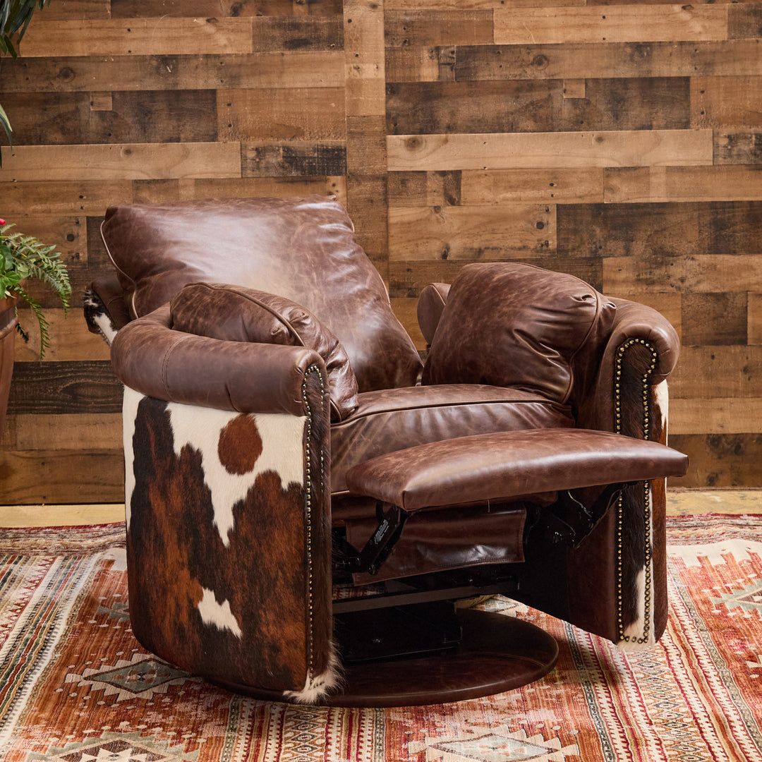 Cavendar Western Leather Snug Recliner