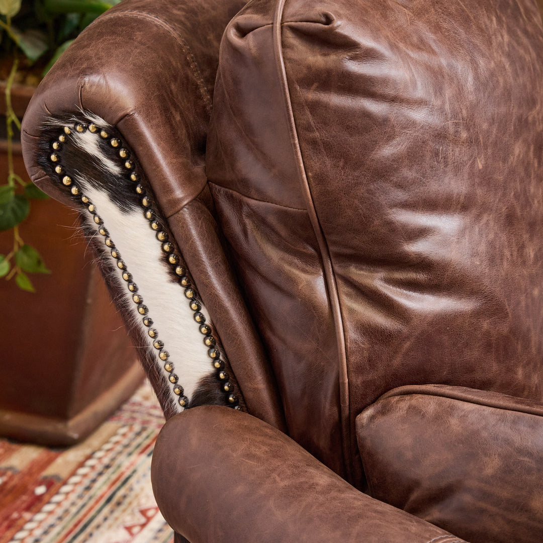 Cavendar Western Leather Snug Recliner