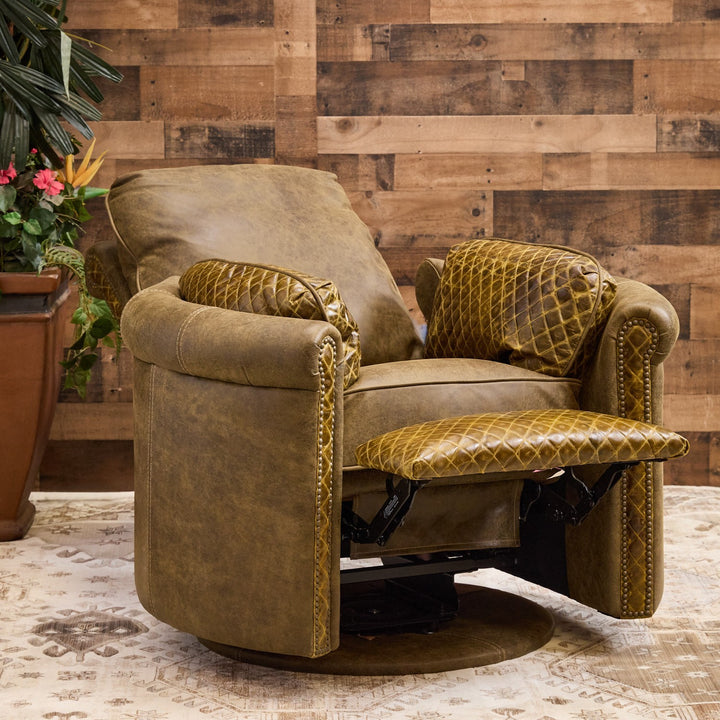 Forrest Hills Western Leather Snug Recliner