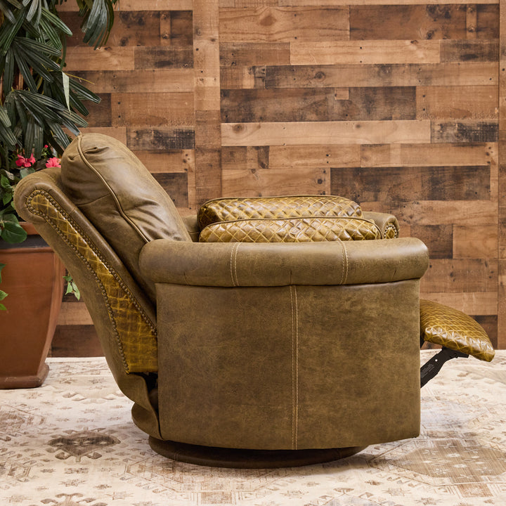 Forrest Hills Western Leather Snug Recliner