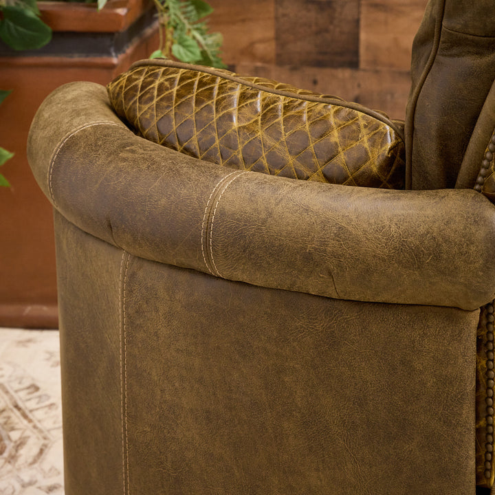 Forrest Hills Western Leather Snug Recliner