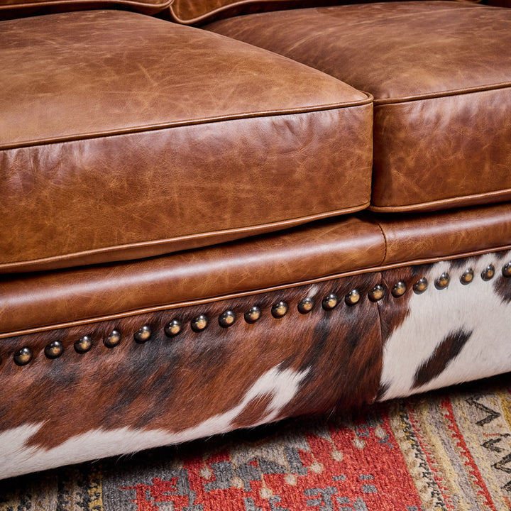 Luckenbach Leather & Cowhide Sofa