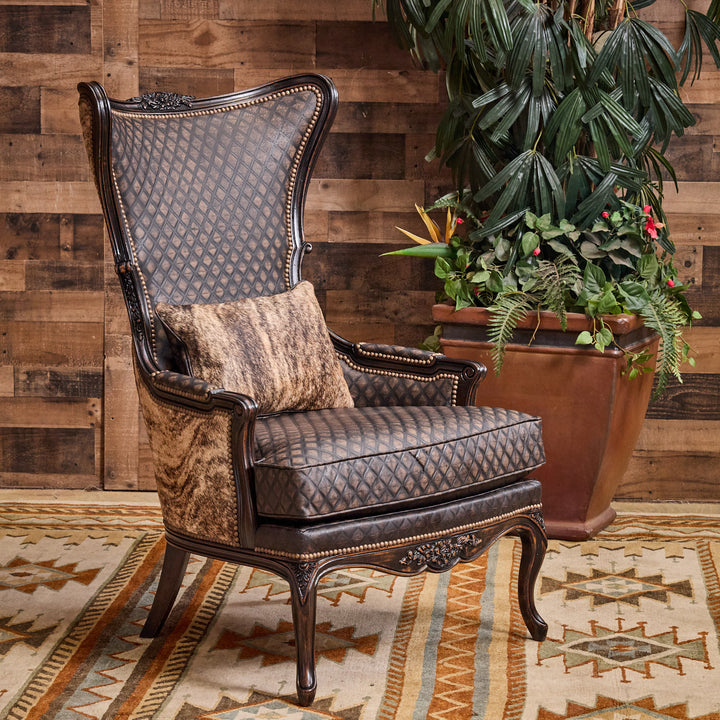 Danilla Carved Cowhide Chair