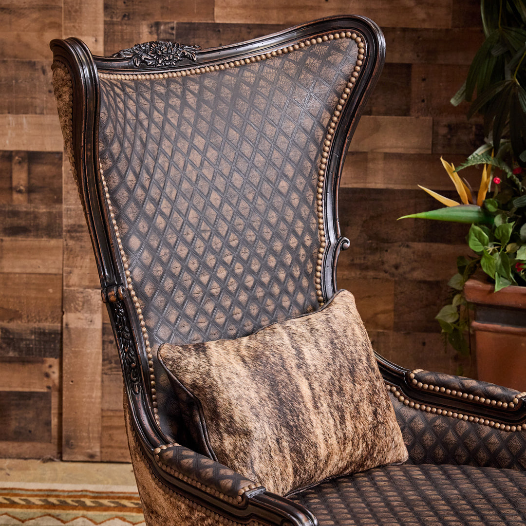 Danilla Carved Cowhide Chair