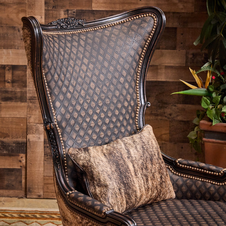 Danilla Carved Cowhide Chair