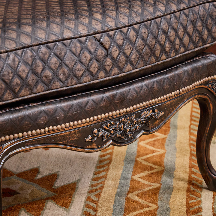 Danilla Carved Cowhide Chair