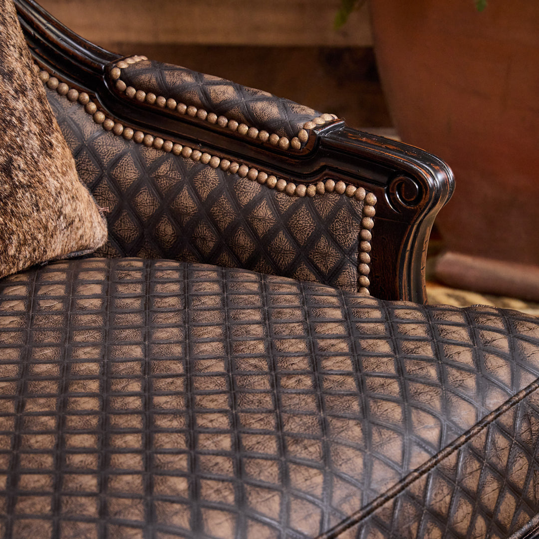 Danilla Carved Cowhide Chair