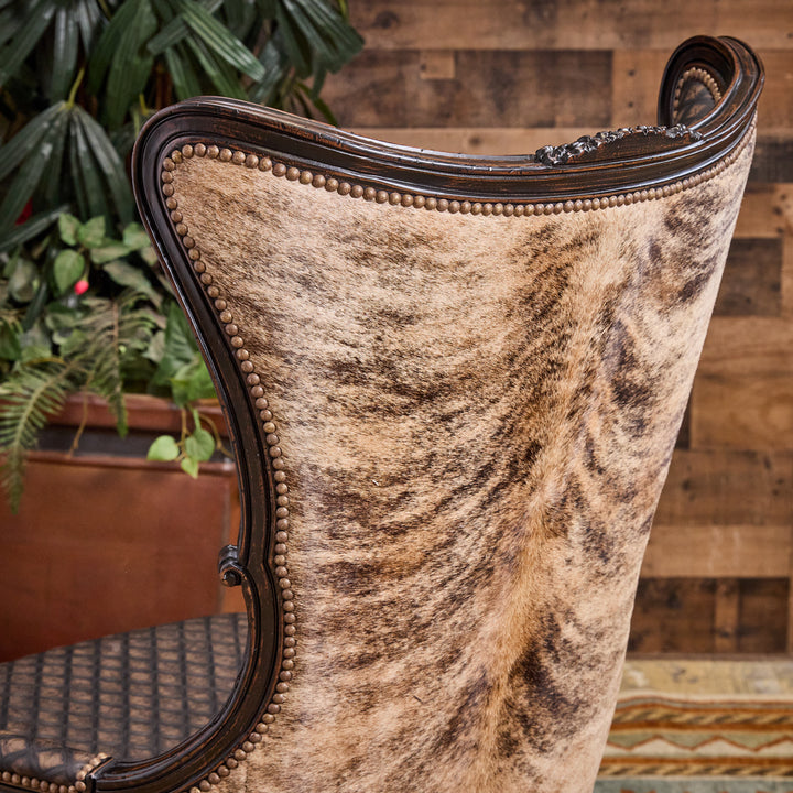 Danilla Carved Cowhide Chair