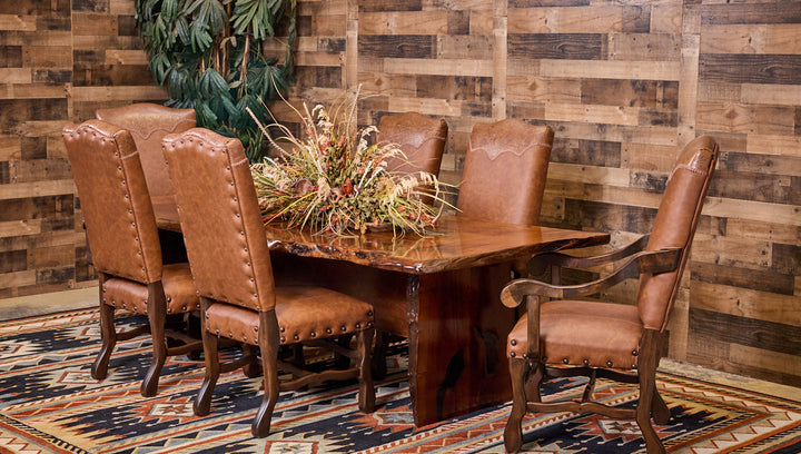 Shiner Live Edge Mesquite Dining Table