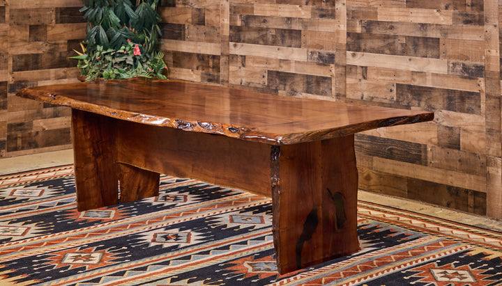 Shiner Live Edge Mesquite Dining Table