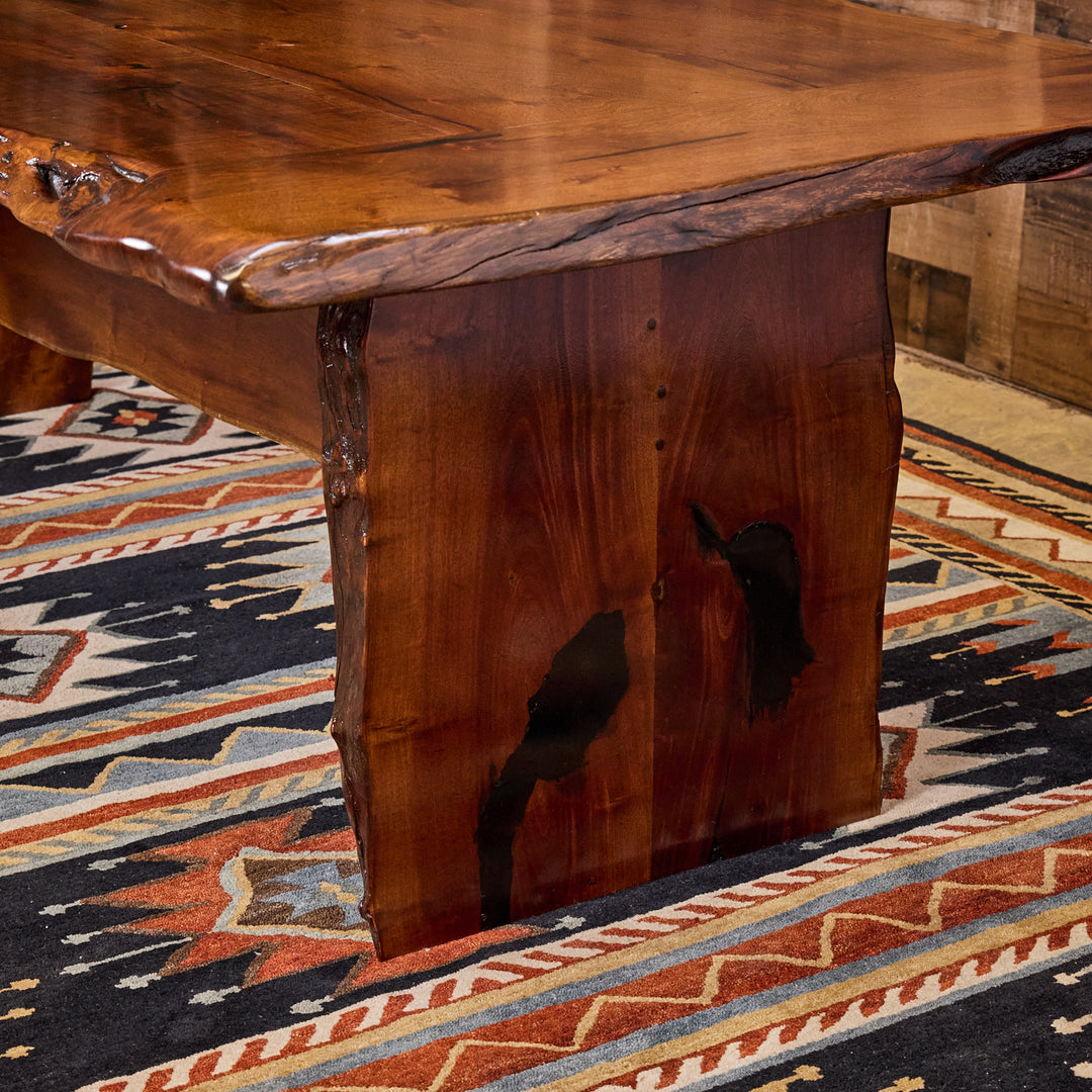 Shiner Live Edge Mesquite Dining Table