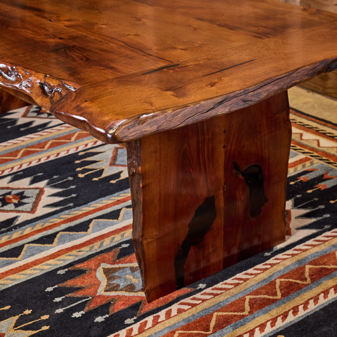 Shiner Live Edge Mesquite Dining Table