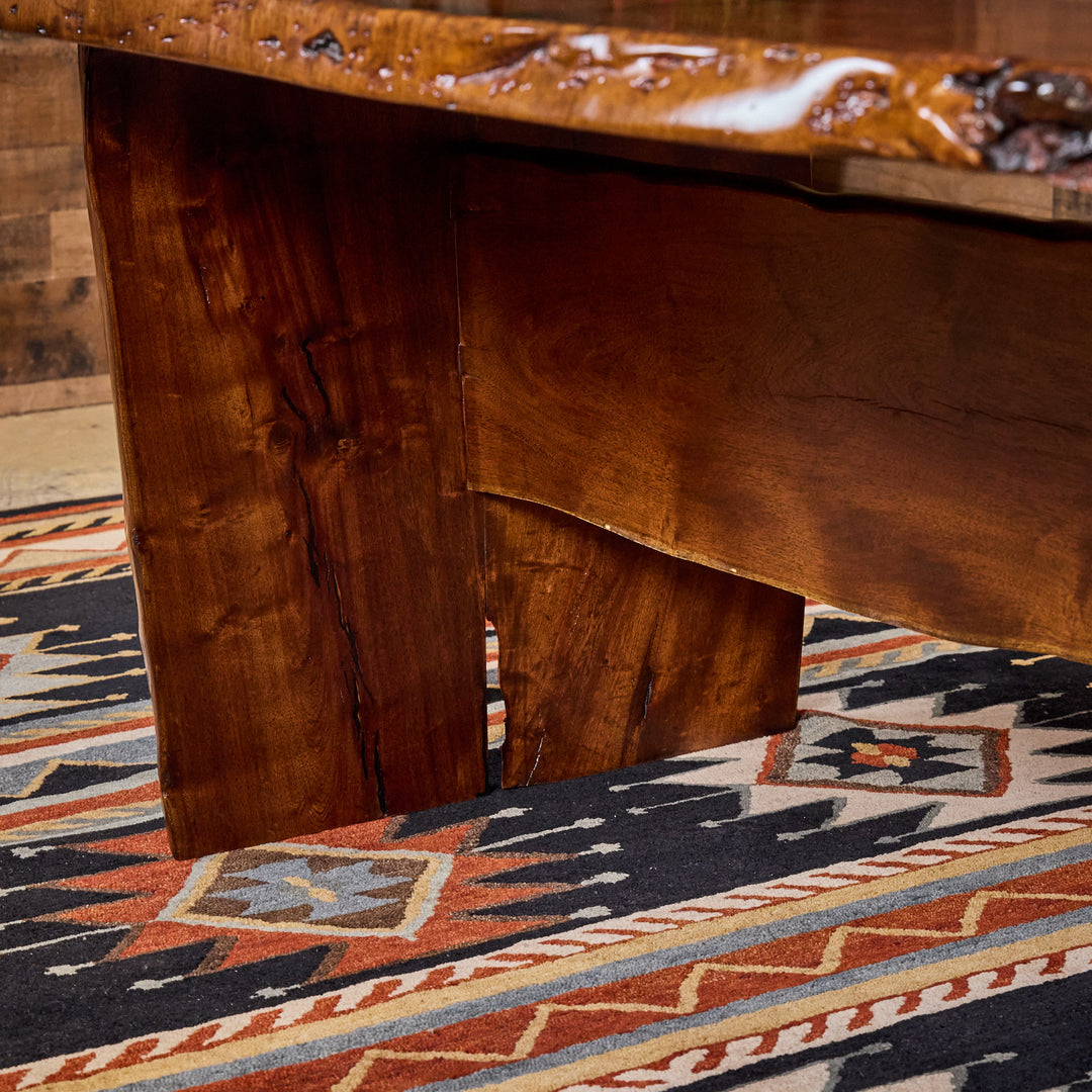 Shiner Live Edge Mesquite Dining Table