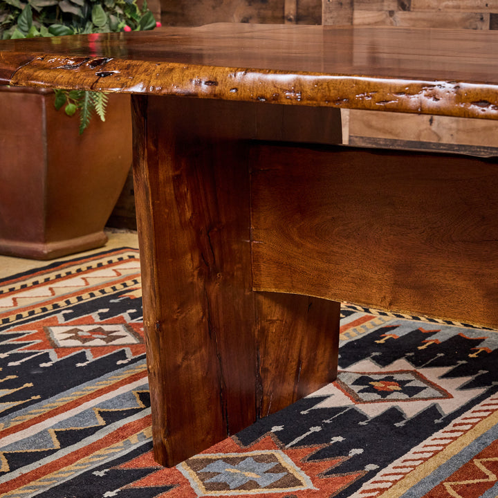 Shiner Live Edge Mesquite Dining Table