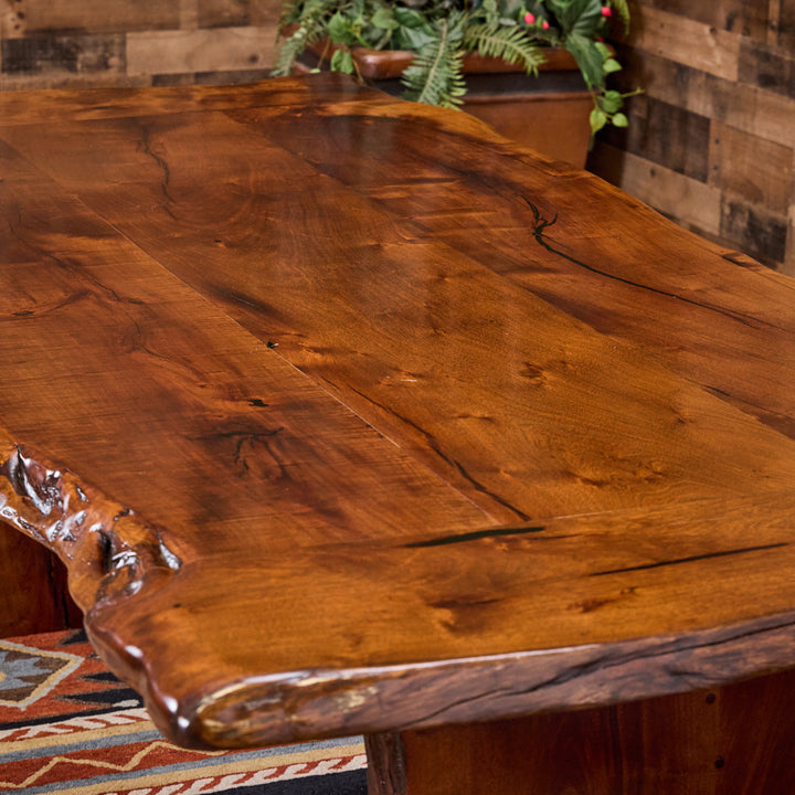Shiner Live Edge Mesquite Dining Table
