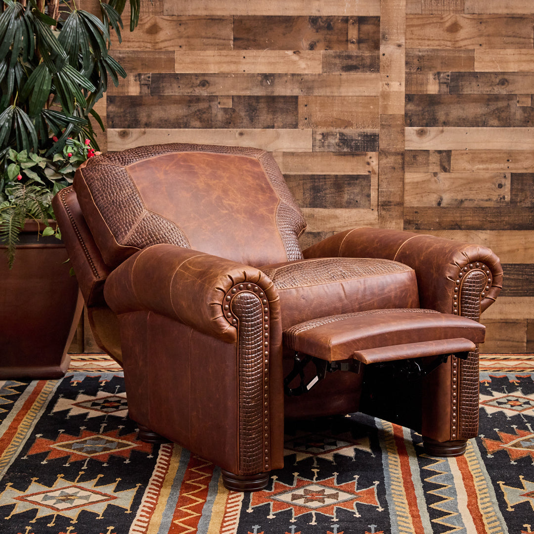 Denver Bison Leather Recliner