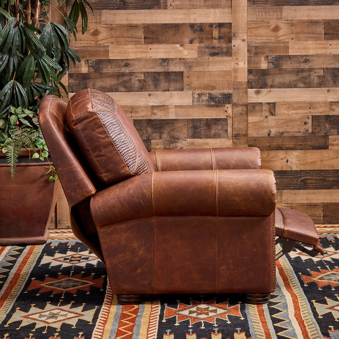 Denver Bison Leather Recliner