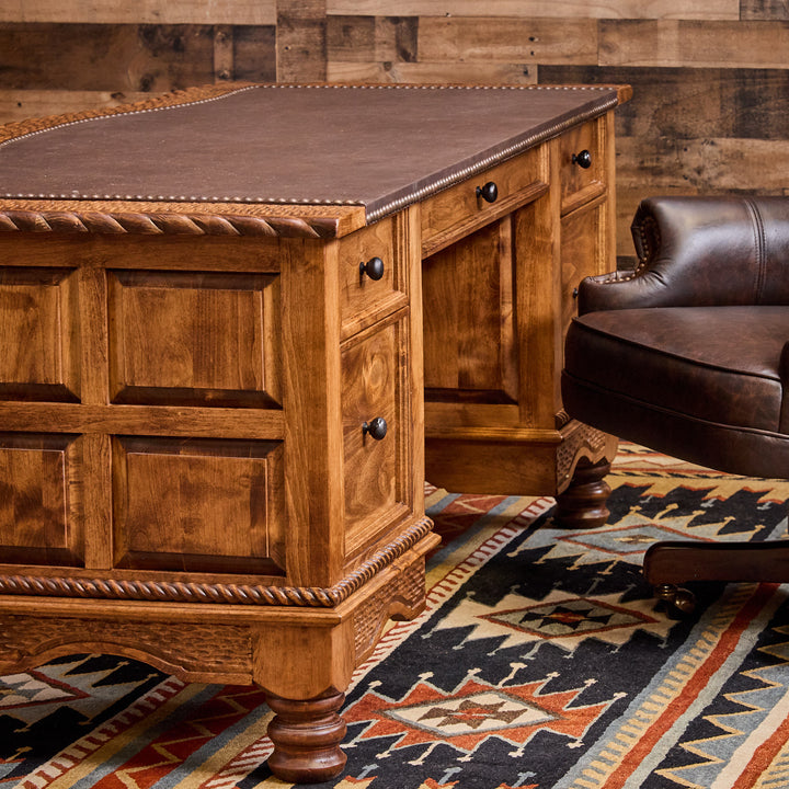 Patron Cowhide Office Desk