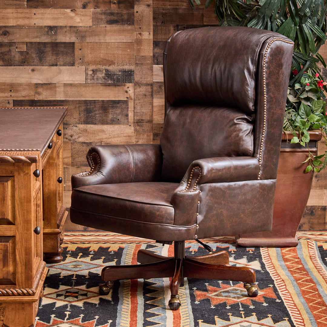 Telluride Western Leather Office Chair