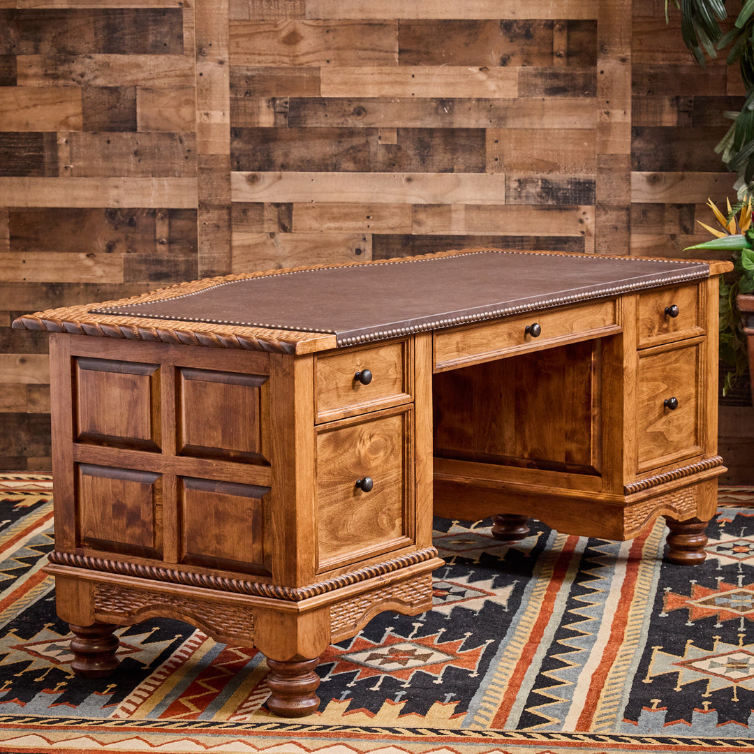 Patron Cowhide Office Desk