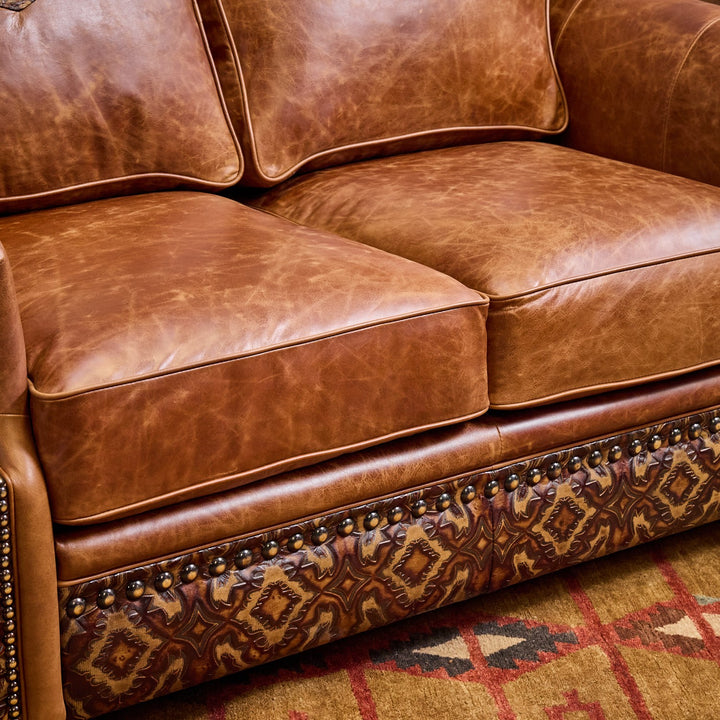 Bosque Ranch Leather Loveseat