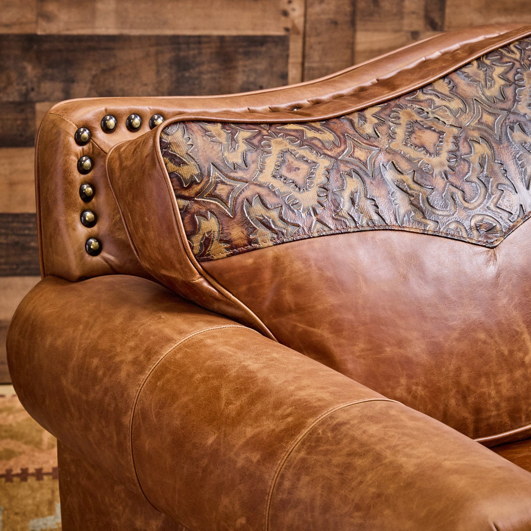 Bosque Ranch Leather Loveseat