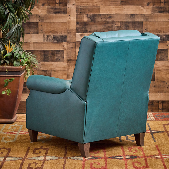 Kingman Turquoise Leather Recliner