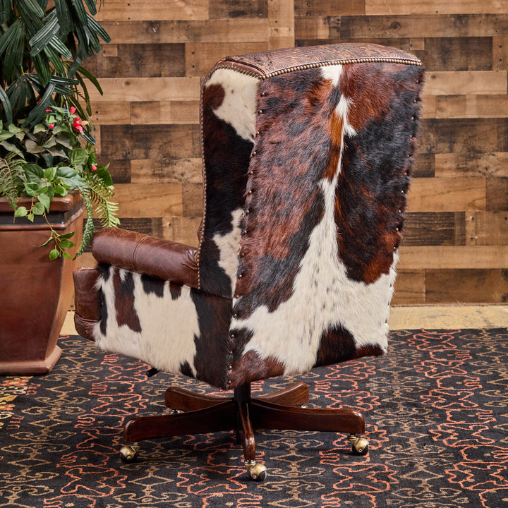 Santa Fe Cowhide Western Office Chair
