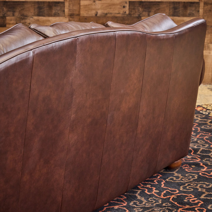 Carillo Western Leather Croc Sectional Sofa