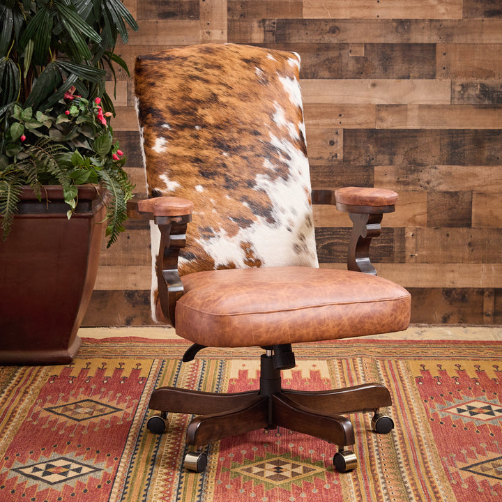 Bovina Western Cowhide Office Chair