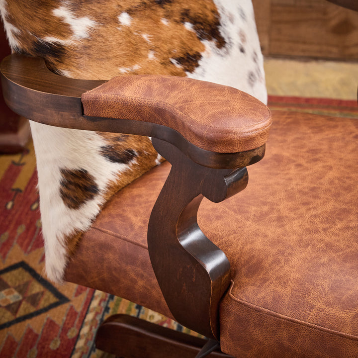 Bovina Western Cowhide Office Chair