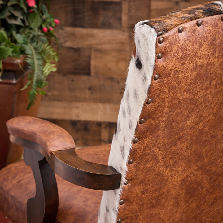 Bovina Western Cowhide Office Chair