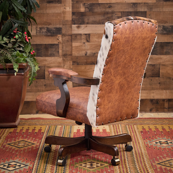 Bovina Western Cowhide Office Chair
