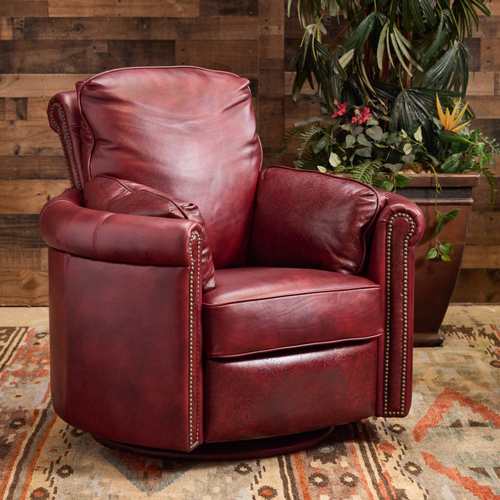Red Clay Western Leather Snug Recliner