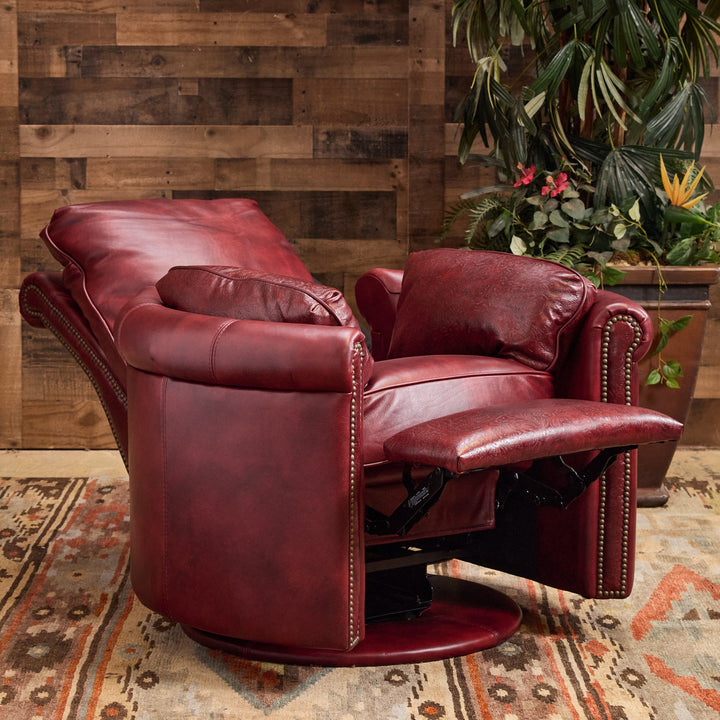 Red Clay Western Leather Snug Recliner